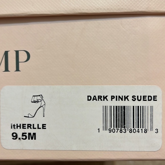 Ivanka Trump Dark Pink Suede Heels - Picture 4 of 7